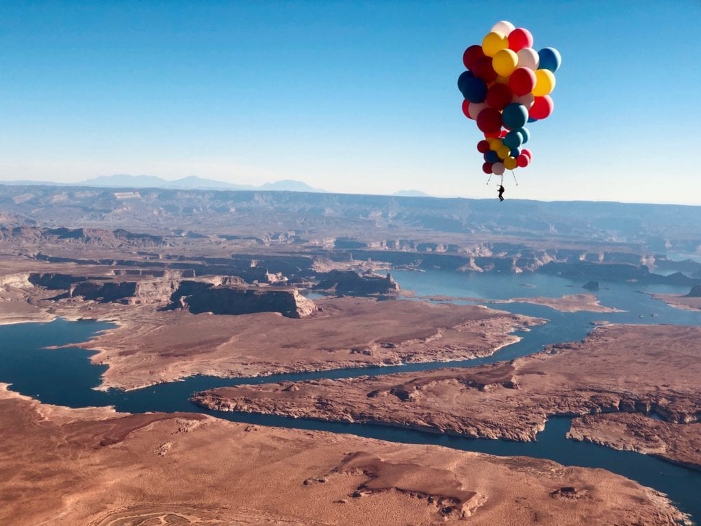 Legendary magician David Blaine, a long-time Rubenstein client, floated nearly 25,000 feet over northern Arizona in his latest stunt, Ascension.